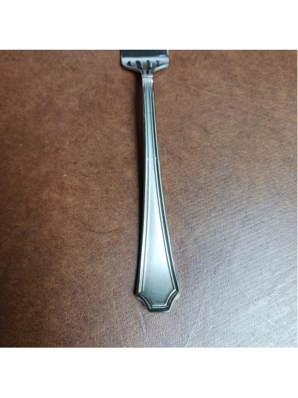 Mikasa 18/10 Stainless TATUM FROST Satin Center Glossy Outlined SALAD FORK 7.5